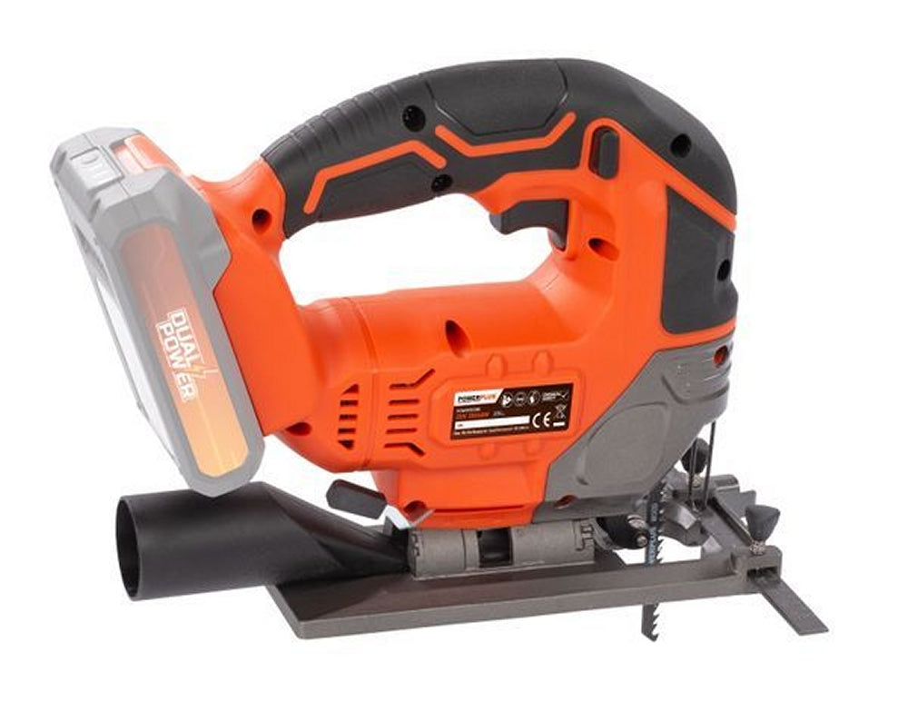 VARO POWDP25300 Powerplus Akku Stichsäge 20V mit Zubehör ohne Batterie und Ladegerät