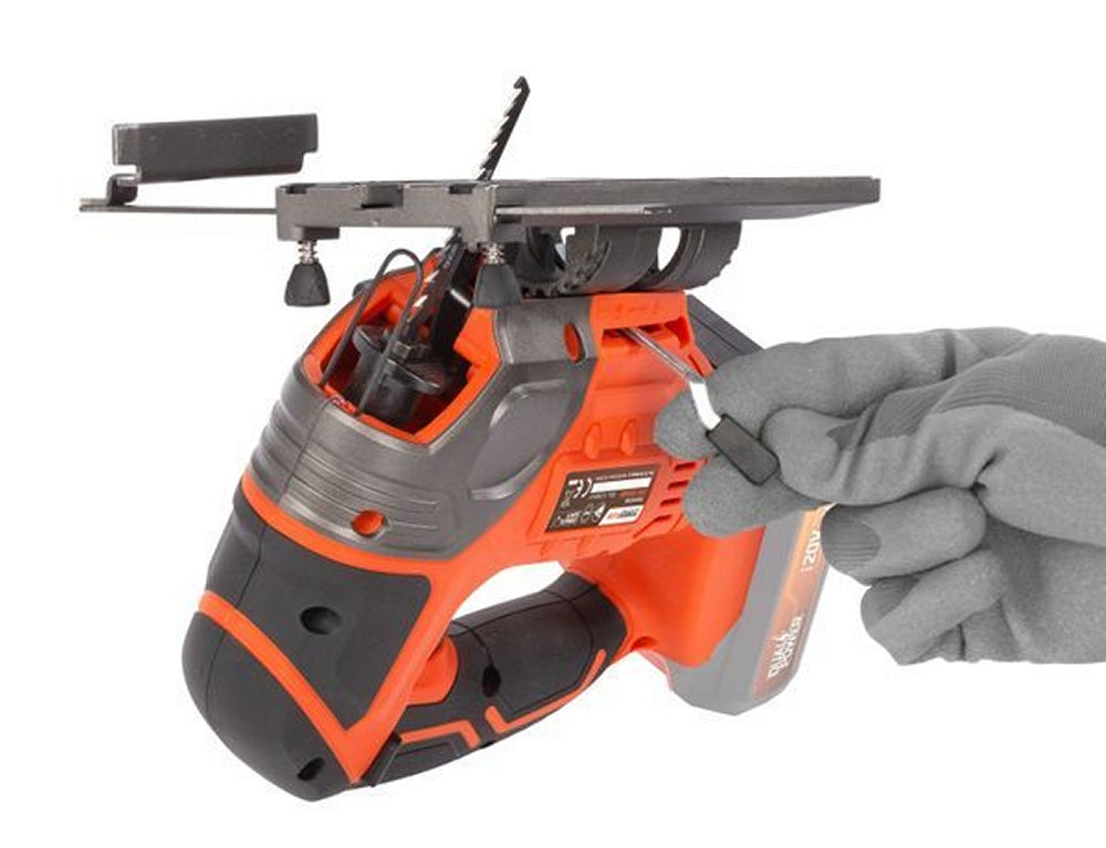 VARO POWDP25310 Set Powerplus Akku Stichsäge 20V mit Zubehör Batterie und Ladegerät