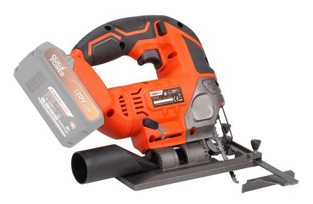 VARO POWDP25310 Set Powerplus Akku Stichsäge 20V mit Zubehör Batterie und Ladegerät