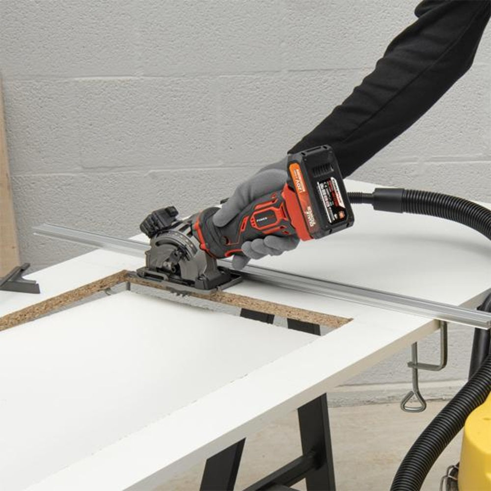 VARO POWDP25400 Powerplus Mini Tauchsäge 20V Ø89mm mit Zubehör ohne Batterie und Ladegerät