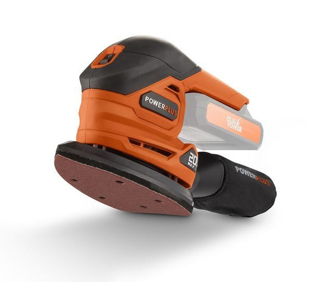 VARO POWDP50200 Powerplus Akku Multischleifer 20V mit Zubehör ohne Batterie und Ladegerät