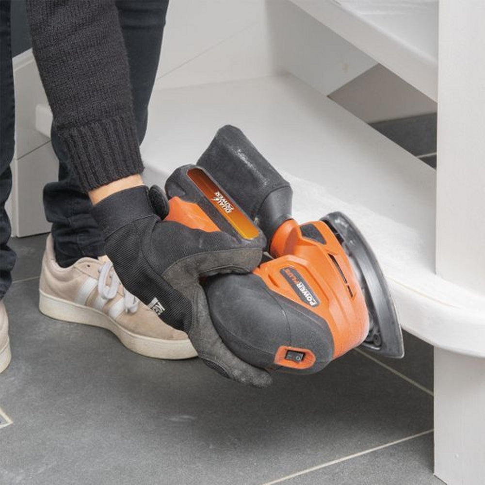 VARO POWDP50200 Powerplus Akku Multischleifer 20V mit Zubehör ohne Batterie und Ladegerät