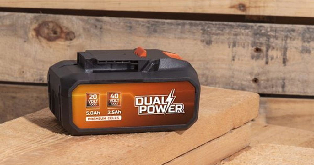 VARO POWDP9037 Powerplus Akku 40V / 2 x 20 Volt für 20V & 40V Geräte Dualpower