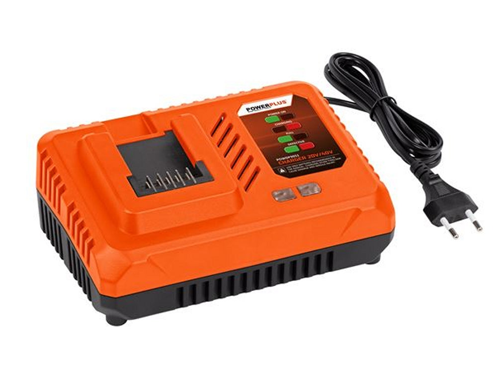 VARO POWDP9051 Powerplus Ladegerät 4.0A für 20V / 2 x 20V Akkus Dualpower