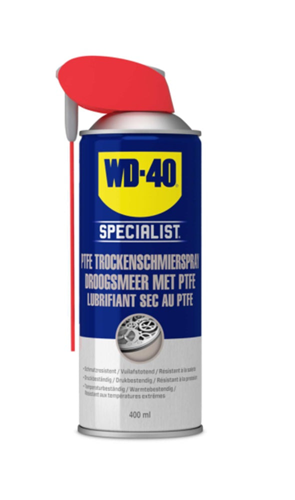 WD-40 SPECIALIST PTFE Trockenschmierspray 400ml Dose mit Sprührohr - WD40 49394