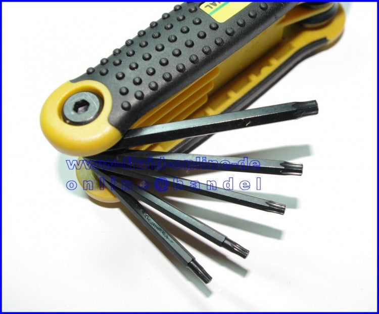 PROXXON 23954 TORX Pocket Schlüsselsatz TX9-40 8 teilig