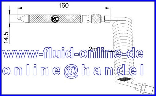 RODCRAFT RC5030 Druckluft Gravierer Set mit 1 Nadel - 8951071010