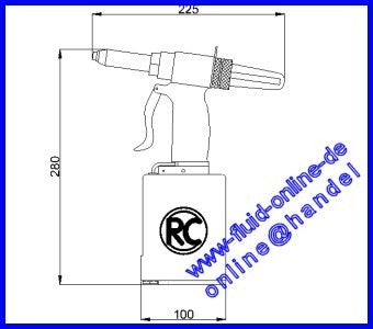 RODCRAFT RC6700 Blindnietpistole Nietpistole Blindniet Setzgerät - 8951074001