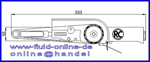 RODCRAFT RC7156 Bandschleifer Bandbreite 20mm - 8951072051