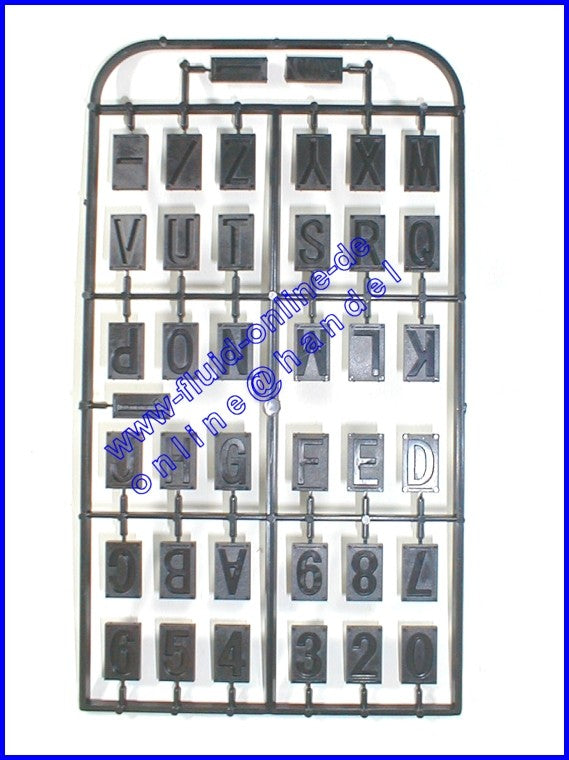 PROXXON 27104 Buchstaben- und Zahlensatz für Graviereinrichtung GE20 & GE70