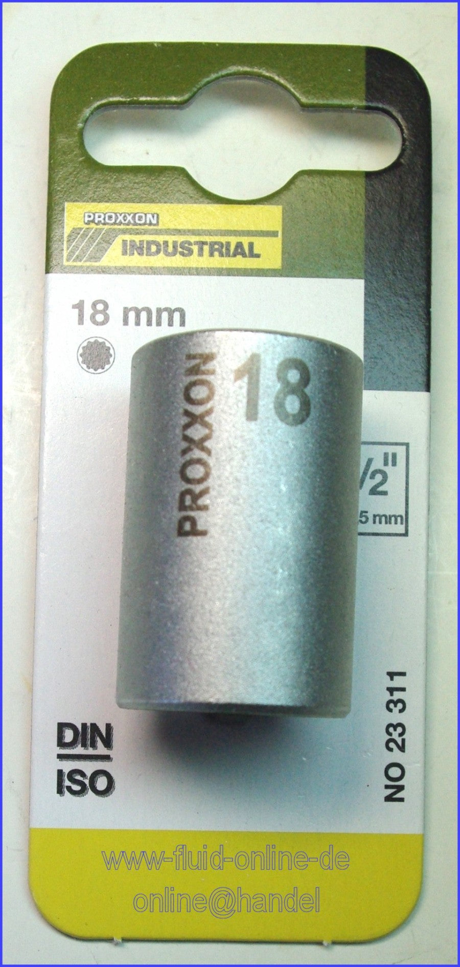 PROXXON 23311 Vielzahn Nuss Aussen XZN18 18mm Antrieb 12,5mm (1/2")