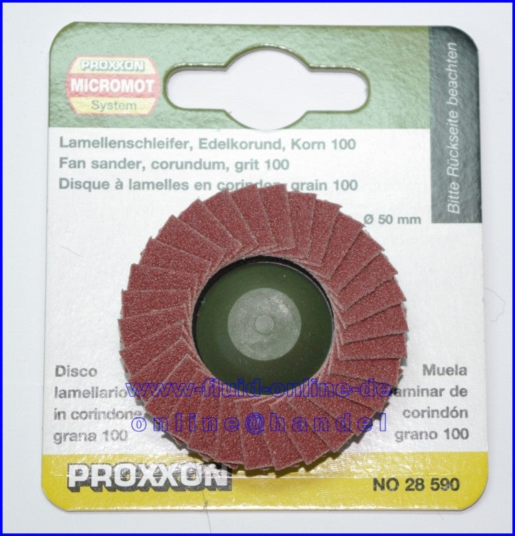 PROXXON 28590 Lamellenschleifer Korund Korn 100 Ø50mm Zubehör LWS LHW