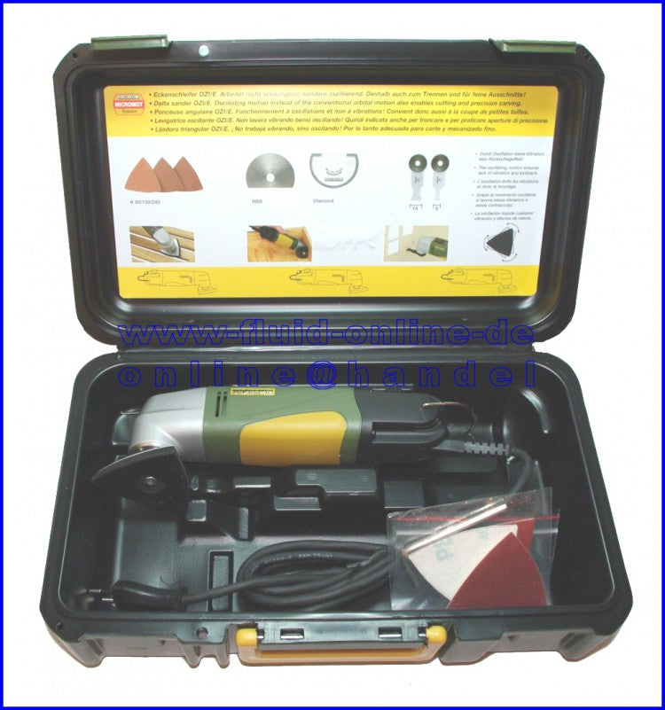 PROXXON 28520 Eckenschleifer OZI/E elektronisch regelbare Schleiffrequenz