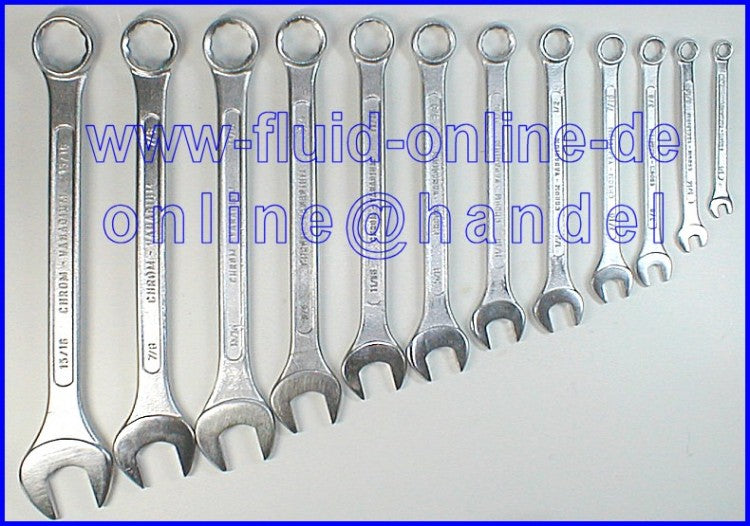 BGS 1195 ZOLL Satz Ringmaulschlüssel SW 1/4" - 15/16" 12 teilig