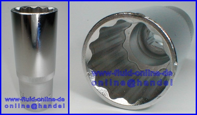 BGS 2538 Nuss 22mm lange Ausführung 12-kant speziell für Einspritzdüsen