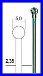 PROXXON 28760 Hartmetall Multifräser Kugelkopf Fräser Ø5mm