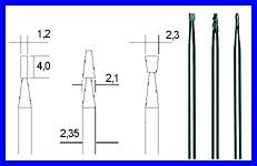 PROXXON 28752 Hartmetall-Fräsersatz, 3-tlg. (Konus, Kegel, Walze)