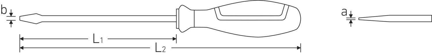 STAHLWILLE 4620/2 Schlitzschraubendreher Drall+ Größe 2 - 46203040