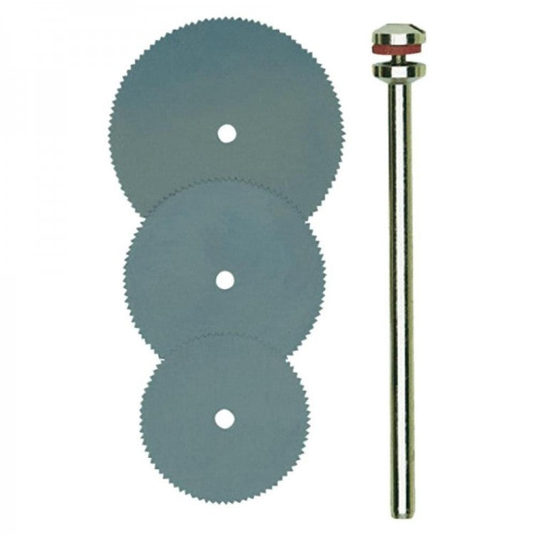 PROXXON 28830 Trennsägeblätter je 1 Stück Ø16mm 19mm  22mm + 1 Träger
