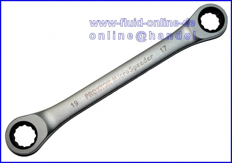 PROXXON 23250 MICROSpeeder 17 x 19mm Doppelring Ratschenschlüssel