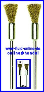 PROXXON 28961 Pinselbürsten Messing Ø8mm 2 Stück