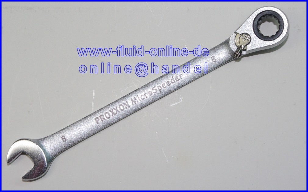 PROXXON 23130 MicroSpeeder 8mm Ratschen-Ringmaulschlüssel 15° Abwinklung