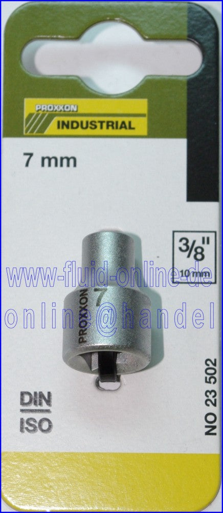 PROXXON 23502 Steckschlüsseleinsatz / Nuss 7mm Antrieb 10mm (3/8")
