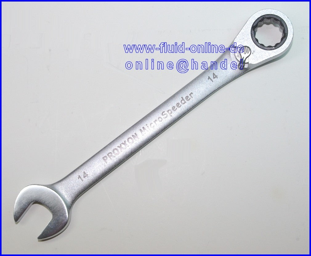 PROXXON 23136 MicroSpeeder 14mm Ratschen-Ringmaulschlüssel 15° Abwinklung