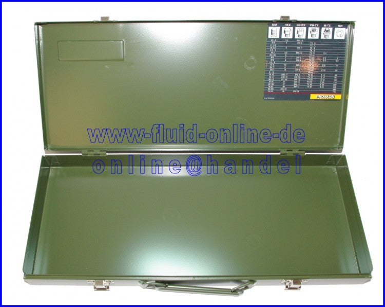 PROXXON 2316 Metallkoffer Leerkoffer Metallkasten leer 445x185x50mm