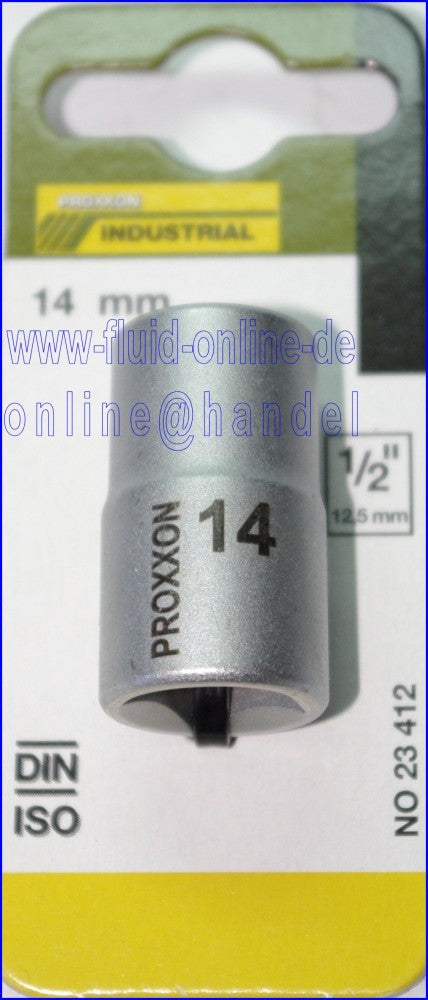 PROXXON 23412 Steckschlüsseleinsatz / Nuss 14mm Antrieb 12,5mm (1/2')