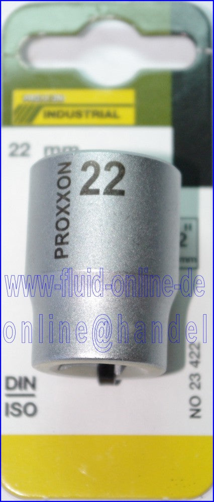 PROXXON 23422 Steckschlüsseleinsatz / Nuss 22mm Antrieb 12,5mm (1/2')