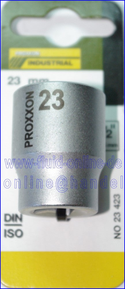 PROXXON 23423 Steckschlüsseleinsatz / Nuss 23mm Antrieb 12,5mm (1/2')