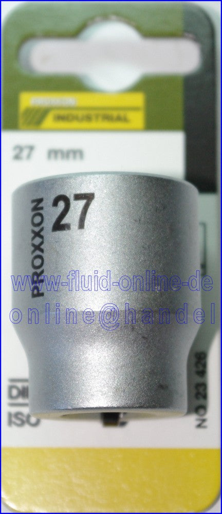 PROXXON 23426 Steckschlüsseleinsatz / Nuss 27mm Antrieb 12,5mm (1/2')