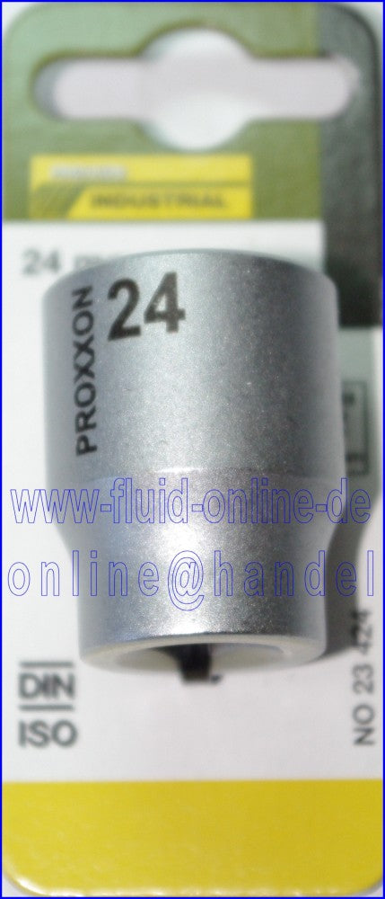 PROXXON 23424 Steckschlüsseleinsatz / Nuss 24mm Antrieb 12,5mm (1/2")