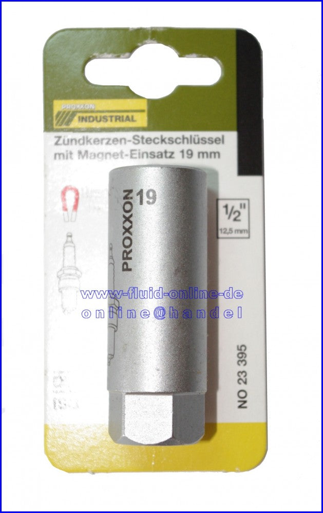 PROXXON 23395 Zündkerzen Nuss 19mm mit Magneteinsatz Antrieb 12,5mm(1/2")