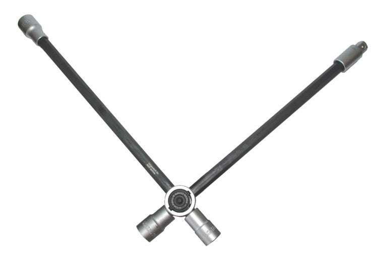 BGS 1456 PKW Radkreuz faltbar zusammenklappbar 17-19-21mm + Vierkant