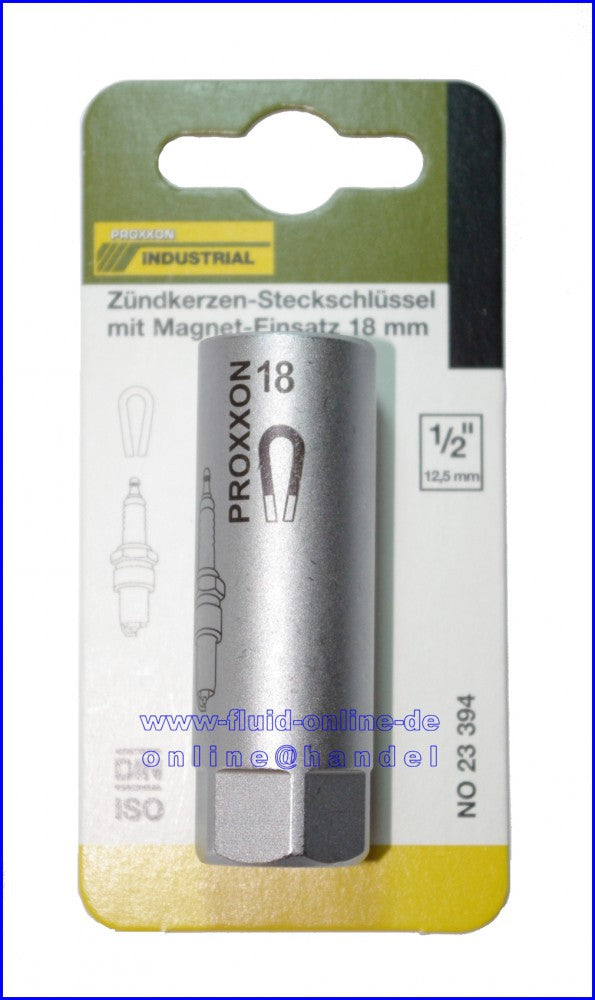PROXXON 23394 Zündkerzen Nuss 18mm mit Magneteinsatz Antrieb 12,5mm(1/2")
