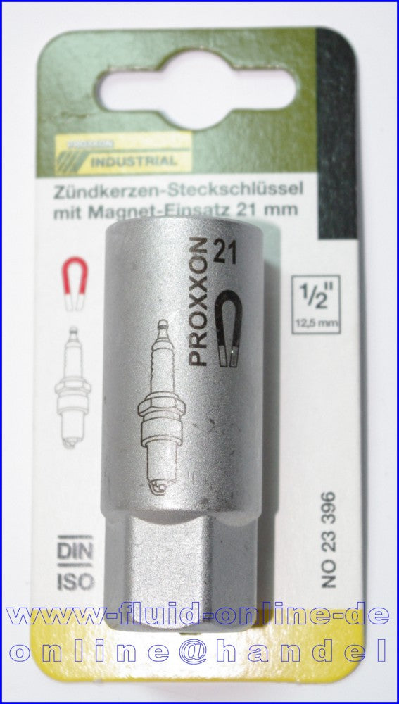 PROXXON 23396 Zündkerzen Nuss 21mm mit Magneteinsatz Antrieb 12,5mm(1/2")