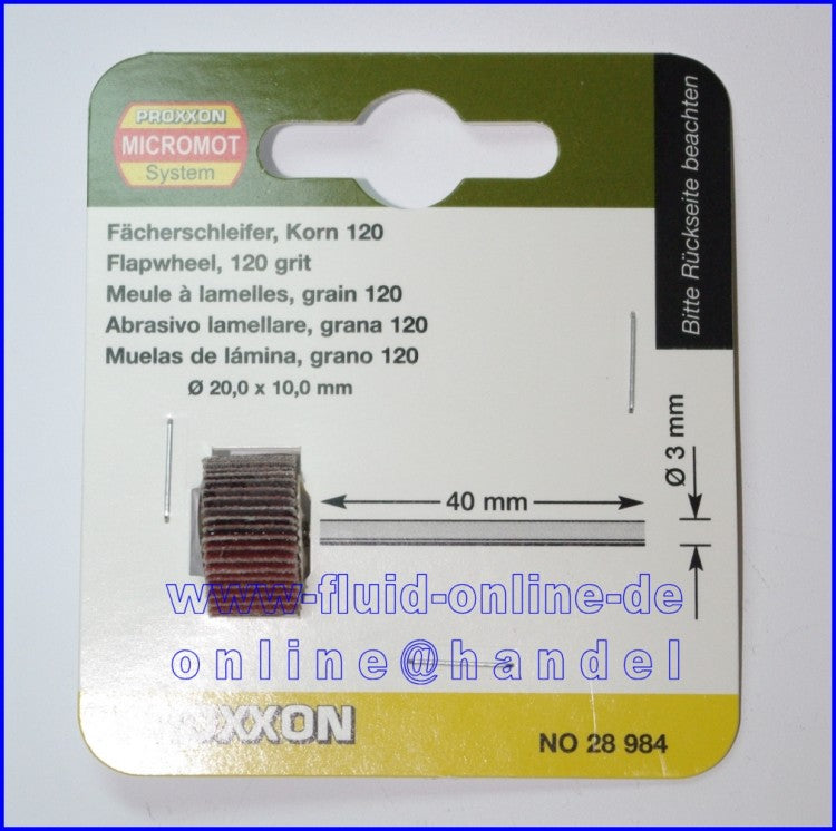 PROXXON 28984 Fächerschleifer / Schleiffächer 20x10mm Korn 120