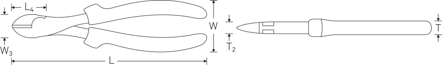 STAHLWILLE 6721 VDE Seitenschneider Länge 180mm - 67214180