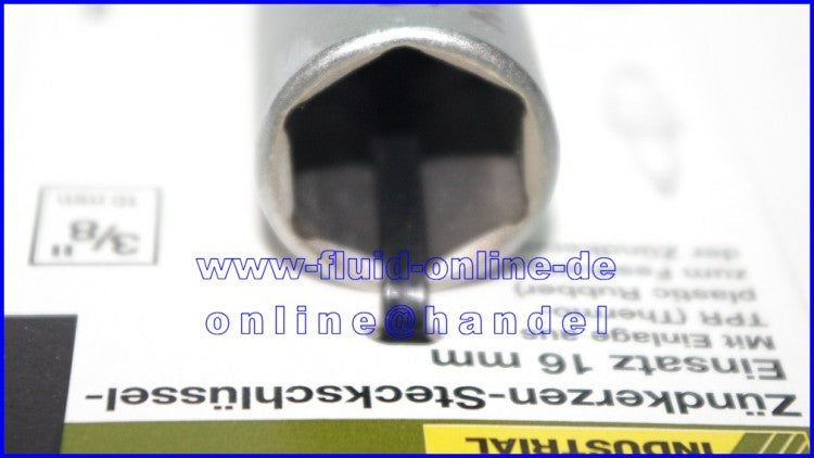 PROXXON 23550 Zündkerzen Nuss mit TPR Einlage 16mm Antrieb 10mm (3/8")