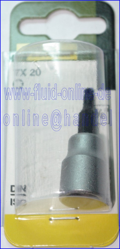 PROXXON 23584 TX20 Torx Einsatz Nuss Antrieb 10mm (3/8") ohne Bohrung