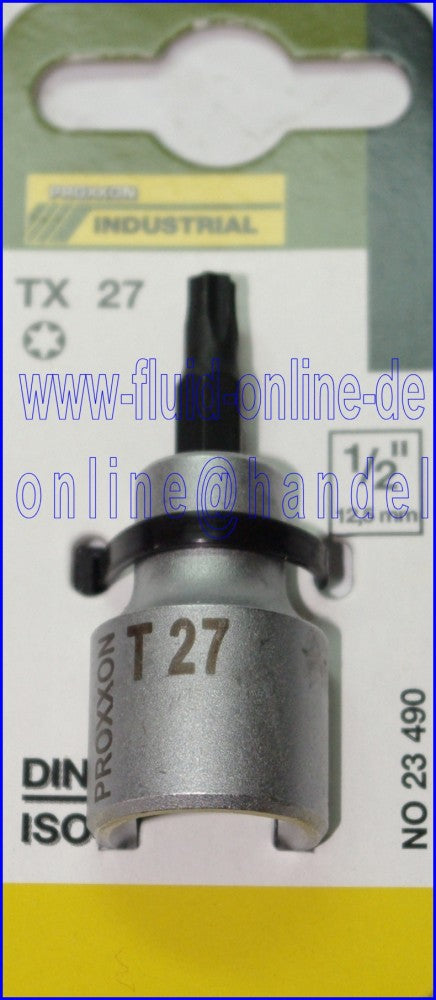 PROXXON 23490 TX27 TORX Einsatz Nuss 55mm lang Antrieb 12,5mm (1/2')
