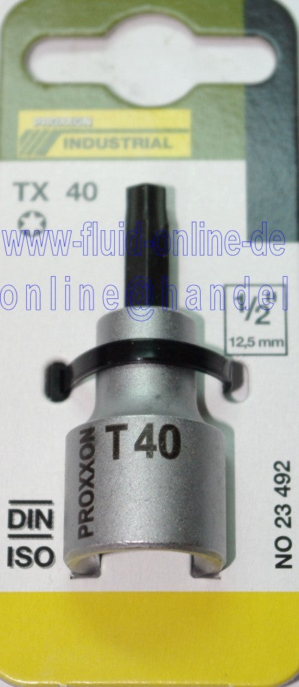 PROXXON 23492 TX40 TORX Einsatz Nuss 55mm lang Antrieb 12,5mm (1/2')