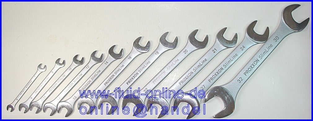 PROXXON 23802 Satz Doppelmaulschlüssel 6-32mm 11 teiliger Satz im Karton