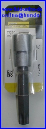 PROXXON 23499 TORX Einsatz Bit TX60 100mm lang Antrieb 12,5mm (1/2')