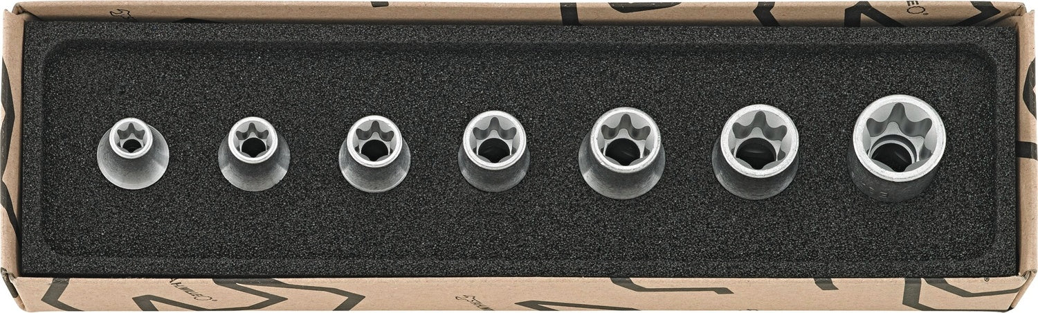 STAHLWILLE 50TX/7 Torx Steckschlüssel Garnitur E-Profi Antrieb 12,5mm (1/2") - 96032703