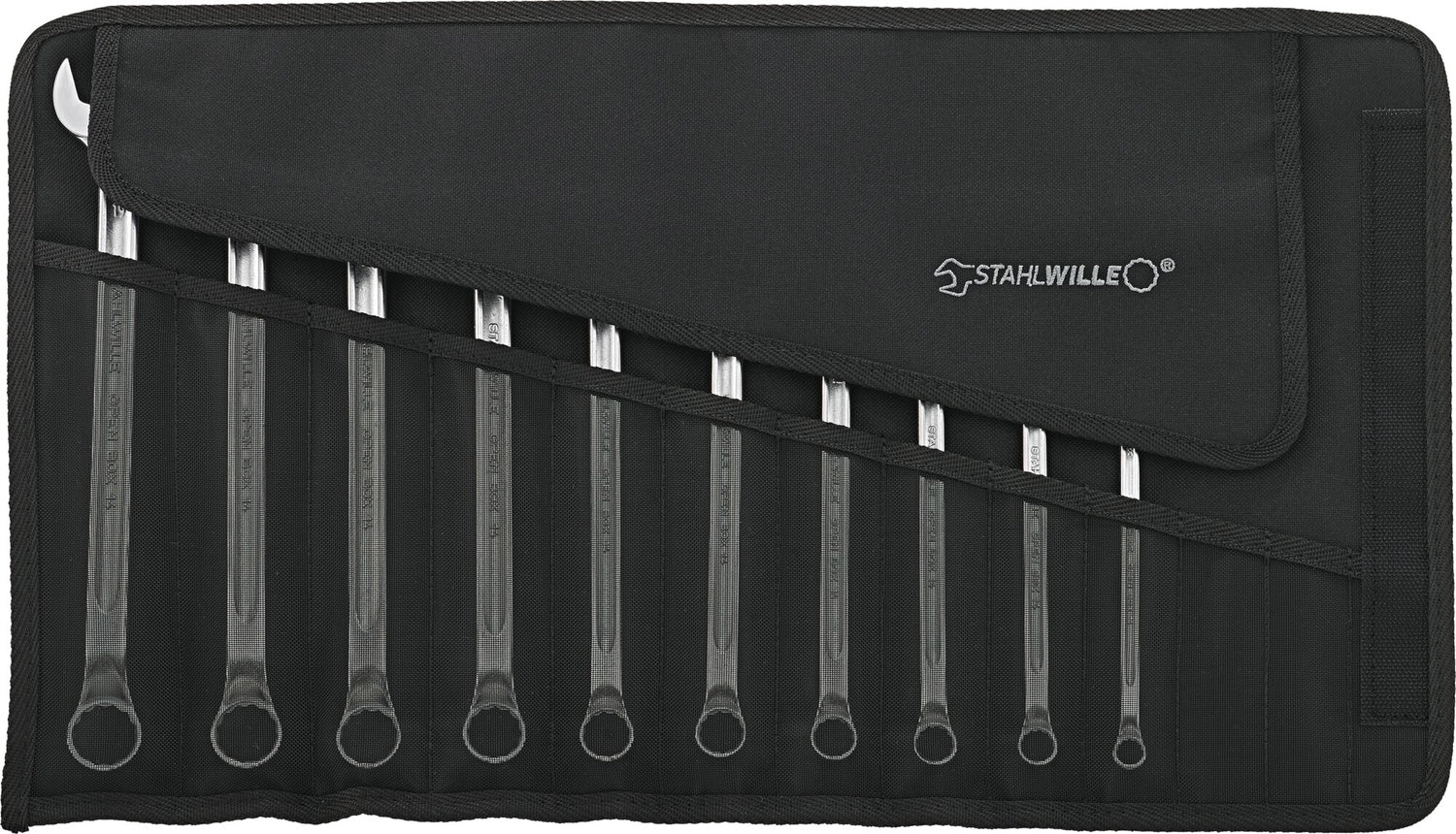 STAHLWILLE 14/10KT Satz Ring-Maulschlüssel Satz LANG OPEN-BOX - SW 8-19mm - 96401007