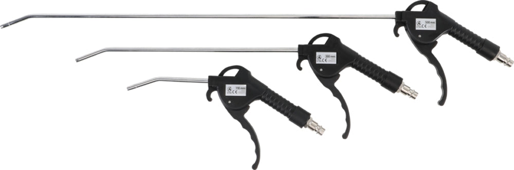 BGS DIY 3294 Satz Druckluft Ausblaspistolen Länge 110 & 300 & 500mm 3 teilig