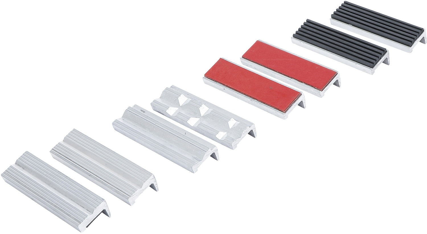 BGS 8442 Satz Schraubstock Schutzbacken aus Aluminium Breite 100mm 8 teilig